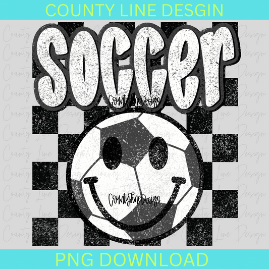 Soccer DISTRESSED PNG