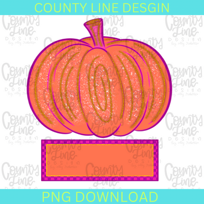 Pumpkin - ADD YOUR OWN NAME PNG