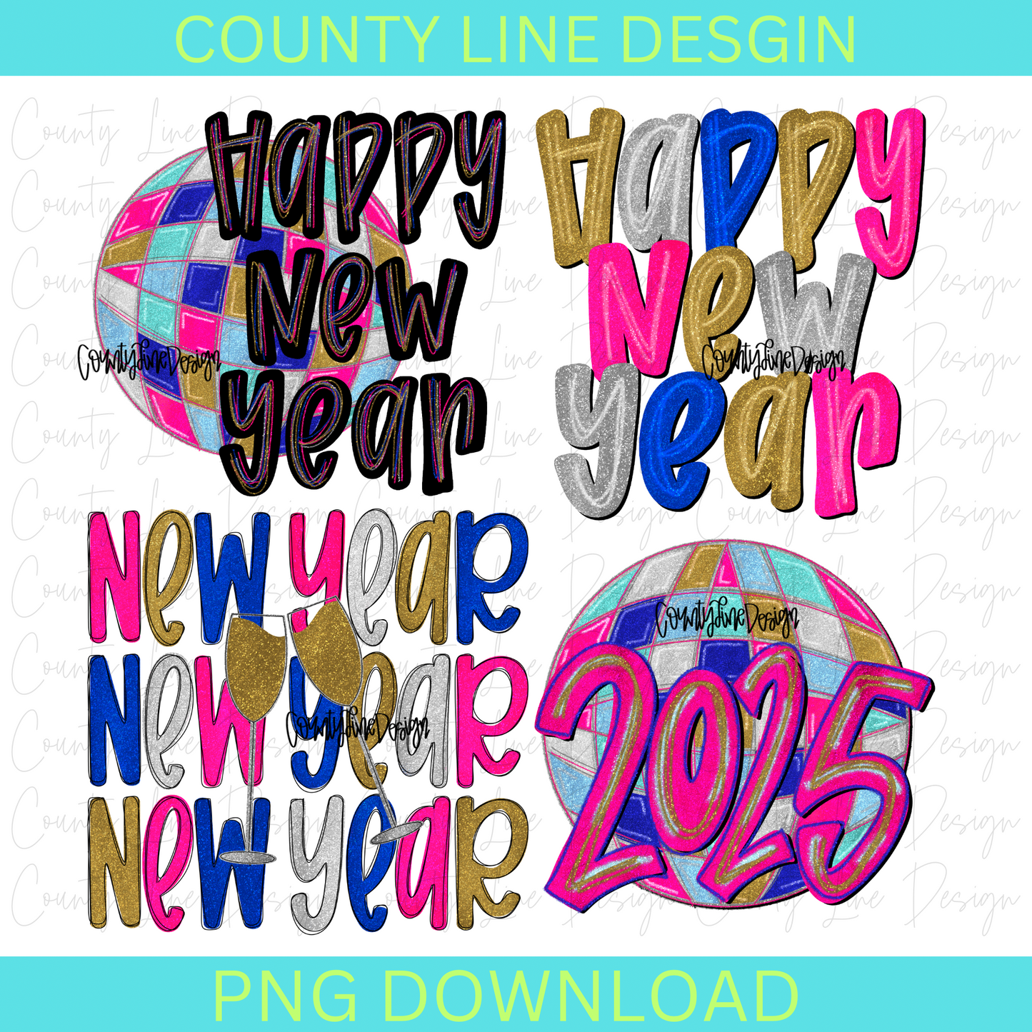 New Years BUNDLE PNG