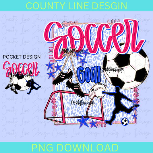 Soccer Preppy PNG - POCKET DESIGN INCLUDED