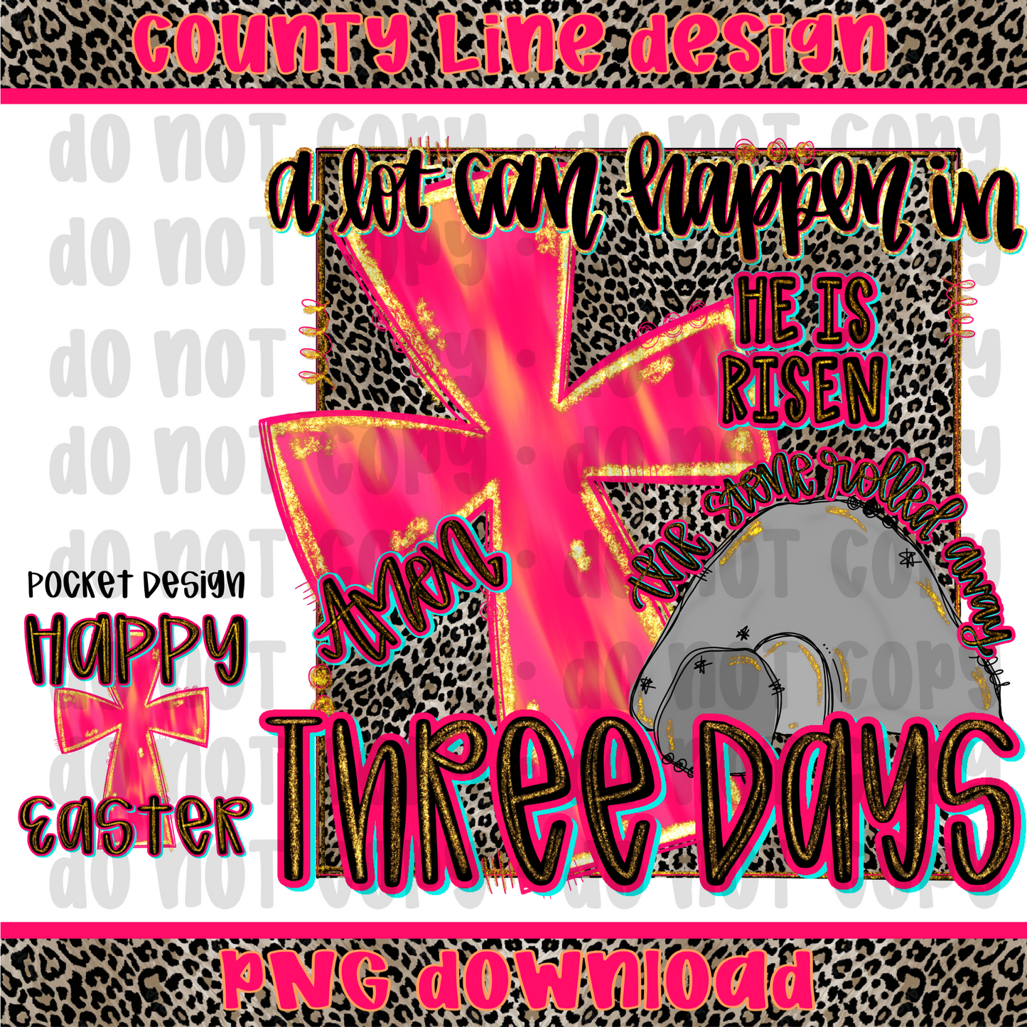 Three days Easter PNG - 2 DESIGNS