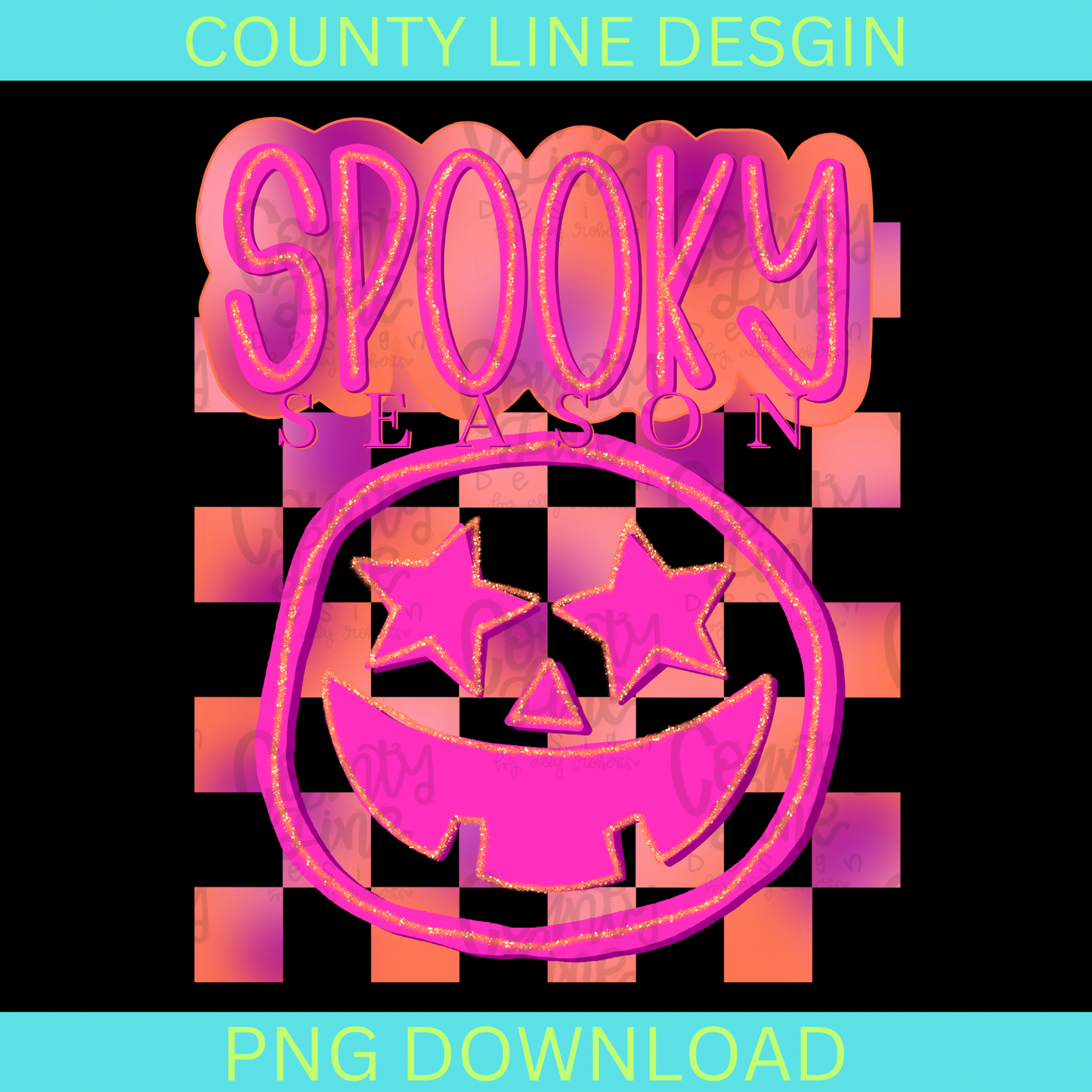 Spooky Season Neon PNG