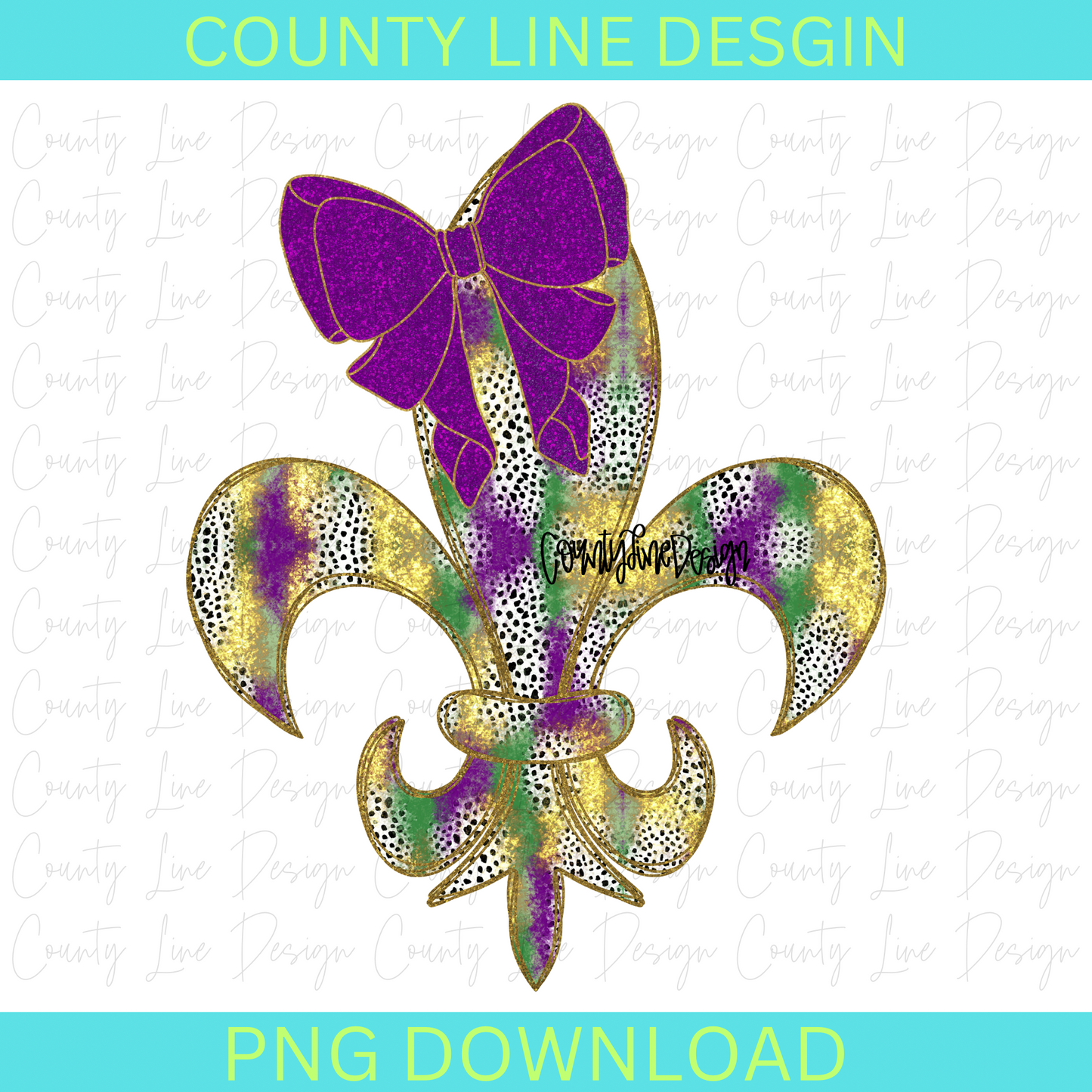 Fleur De Lis Bow PNG