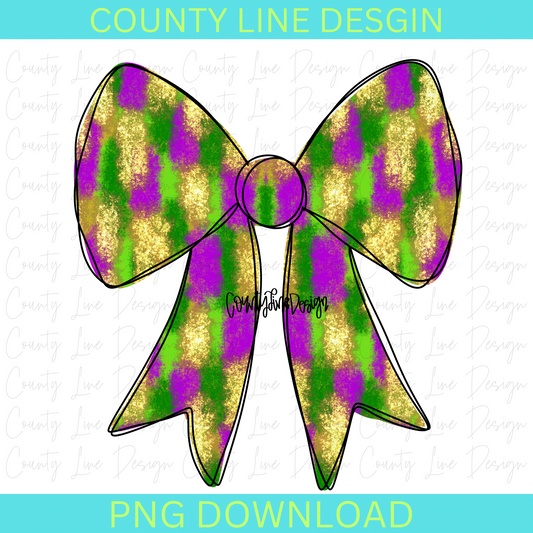 Mardi Gras Bow PNG