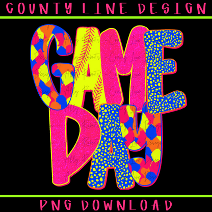 Game Day NEON PNG