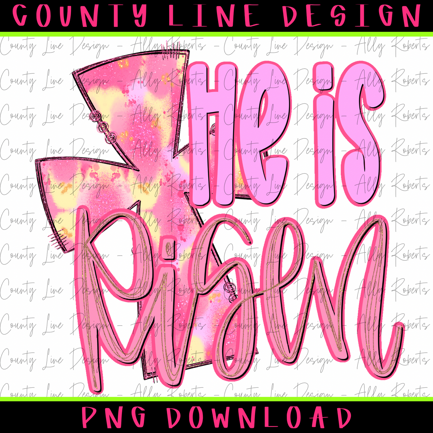 He is Risen Pastel PNG