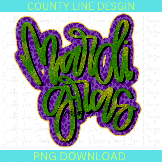 Mardi Gras Purple/Green PNG