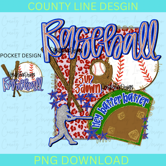 Baseball Preppy PNG - POCKET DESIGN INCLUDED