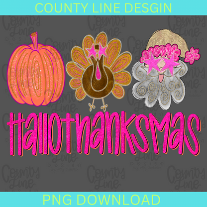 Hallothanksmas Preppy PNG