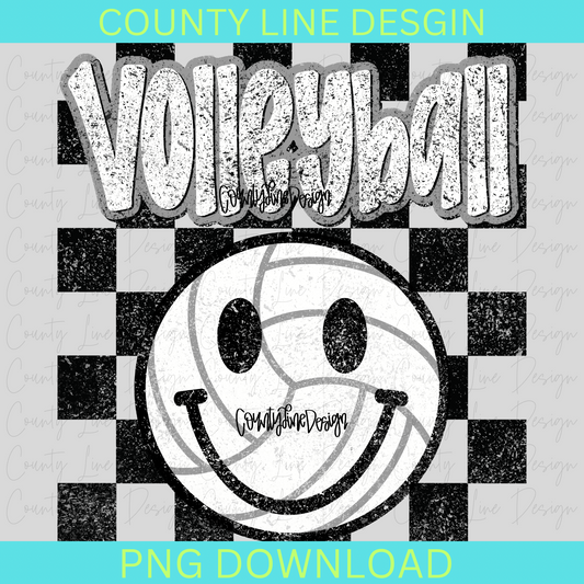 Volleyball DISTRESSED PNG