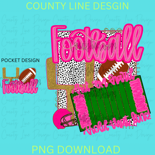 Football Preppy PNG - POCKET DESIGN INCLUDED