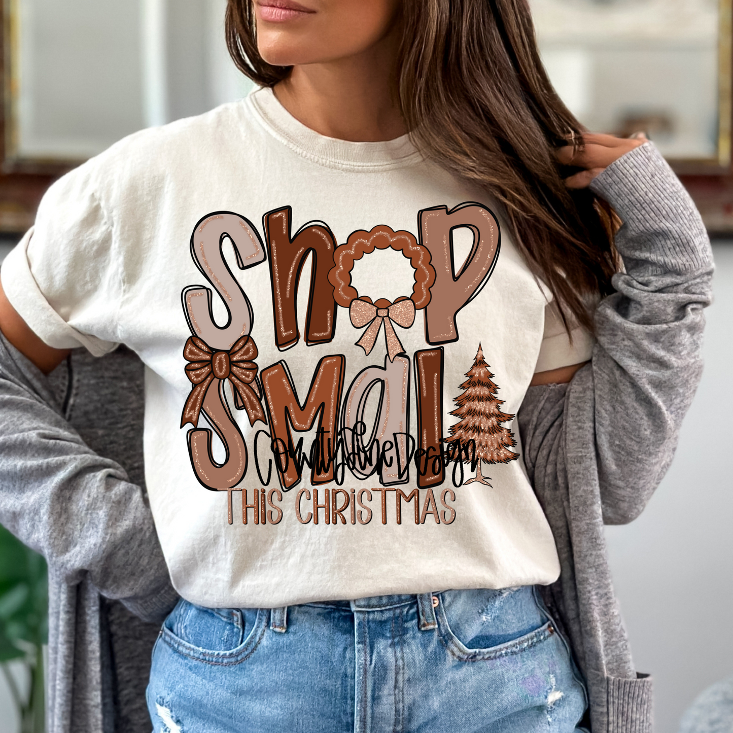 Shop Small this Christmas NEUTRAL PNG