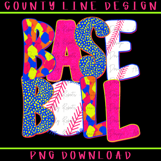 Baseball NEON PNG