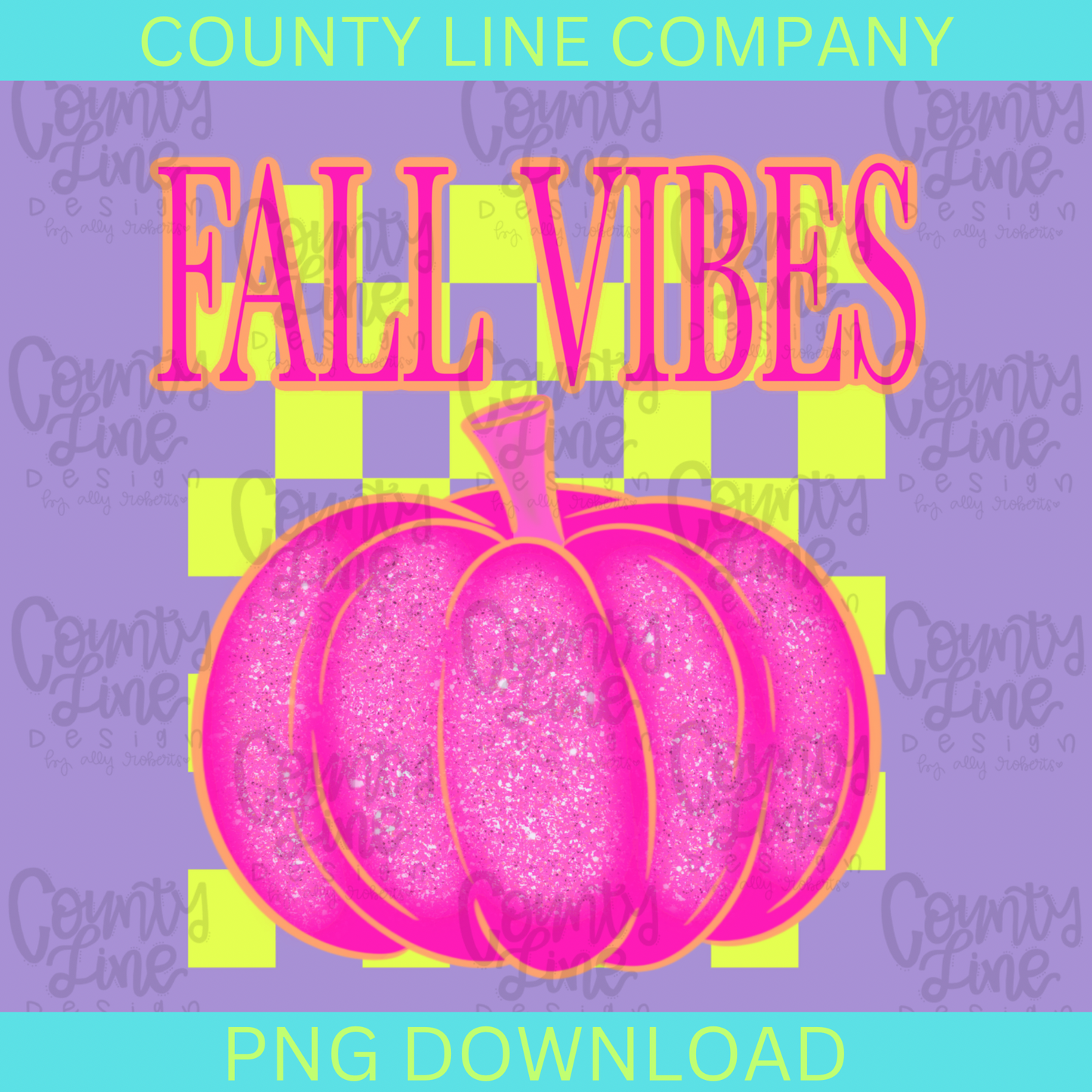 Fall Vibes Neon PNG