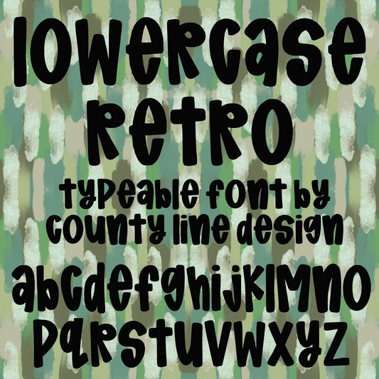 Lowercase Retro HANDWRITTEN FONT - TTF & OTF