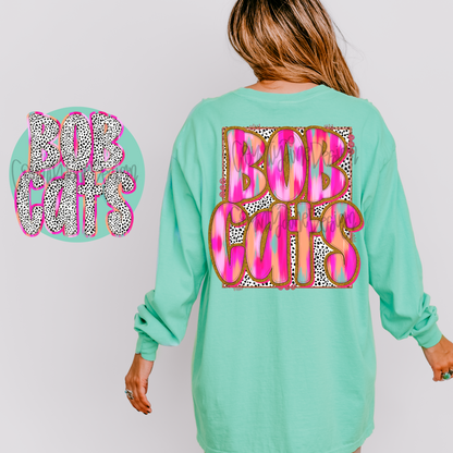 Bobcats Neon Preppy Dalmatian PNG