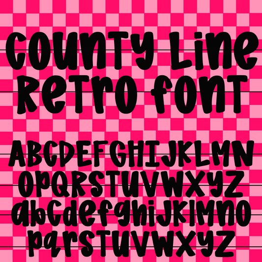 County Line Retro HANDWRITTEN FONT - TTF & OTF