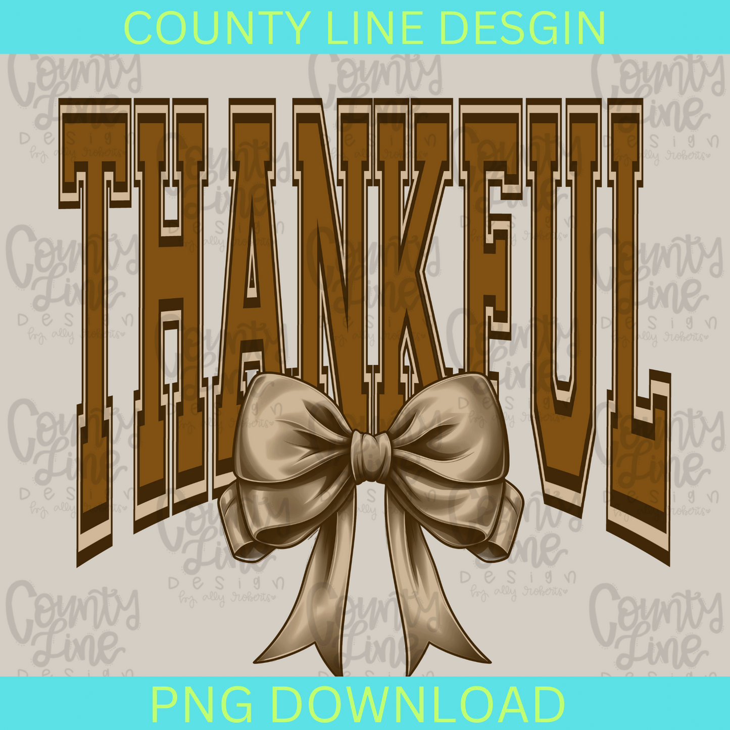 Thankful Bow PNG