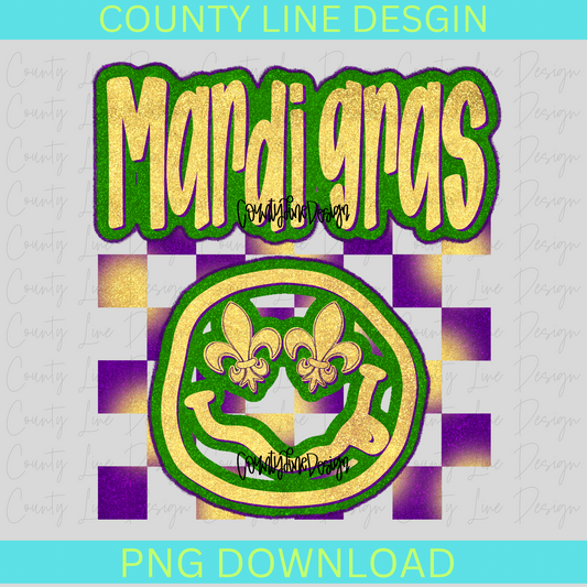 Mardi Gras Retro PNG